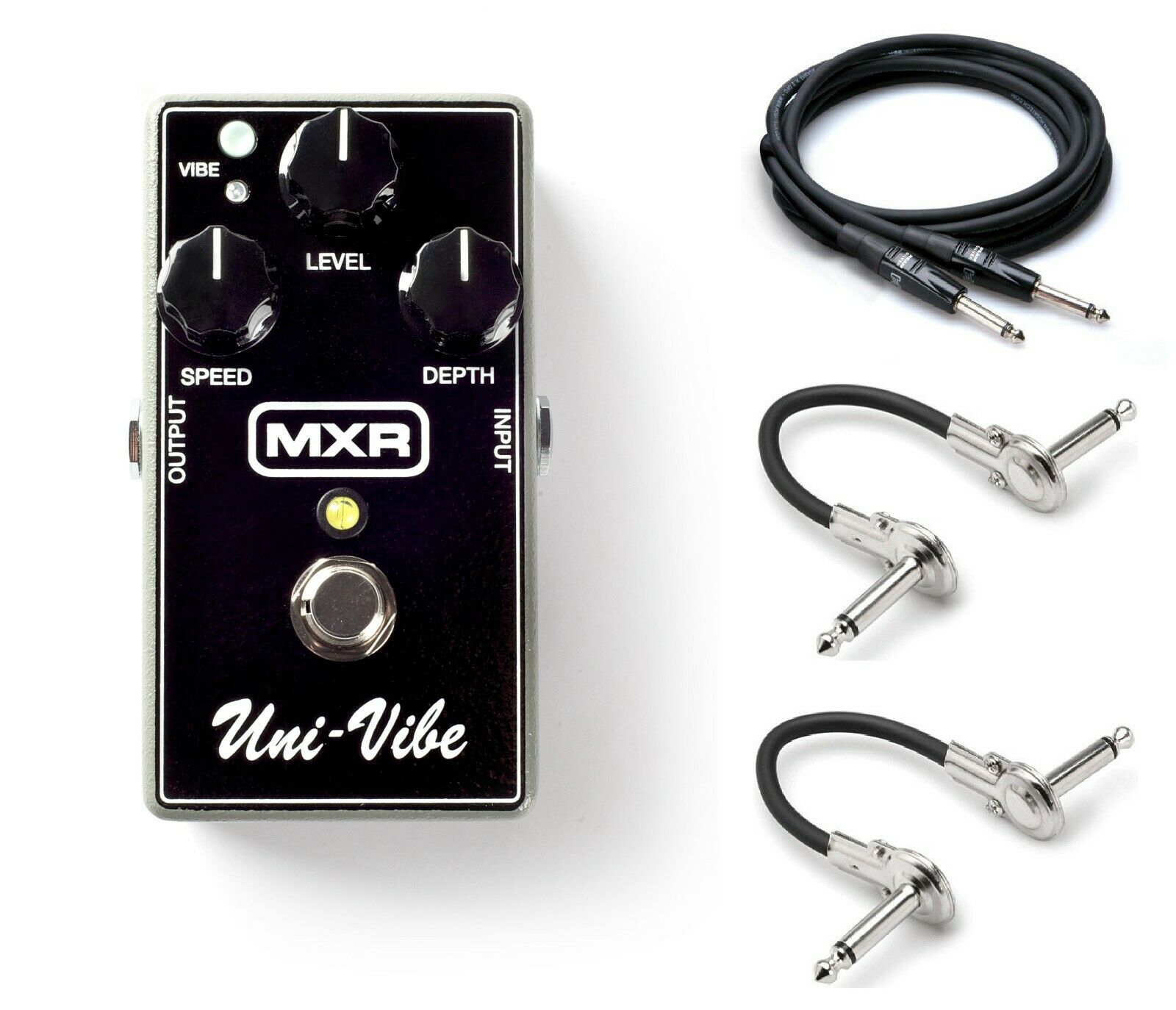 MXR M68 Uni-Vibe Chorus Vibrato pedal in black with included cables