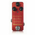 One Control Strawberry Red Overdrive guitar effects pedal — red enclosure