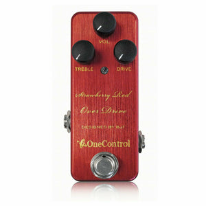 New One Control Strawberry Red Overdrive Guitar Effects Pedal
