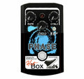 Hot Box HB-PH Phaser pedal — black & blue enclosure, RATE, CTRL1, CTRL2 knobs