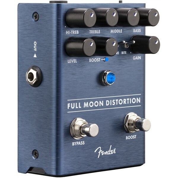 Fender Full Moon Distortion pedal — angled side view