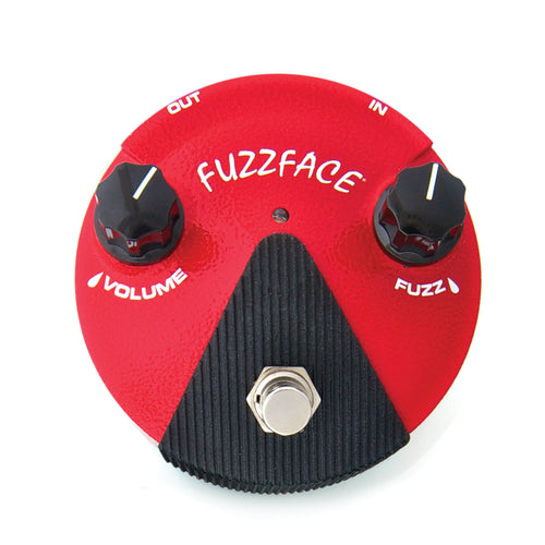 Dunlop FFM2 Germanium Fuzz Face Mini guitar pedal — red round housing