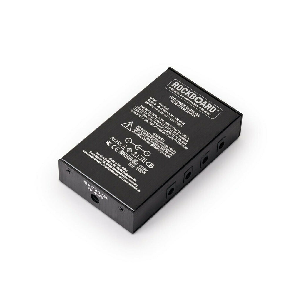 RockBoard ISO Power Block V10 power supply — included cables and adapter