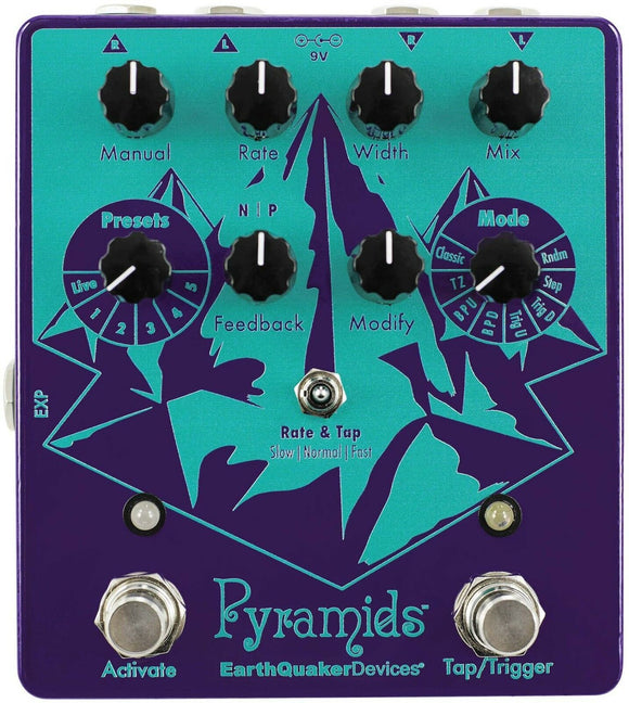 New Earthquaker Devices Pyramids Stereo Flanging Device Guitar Pedal