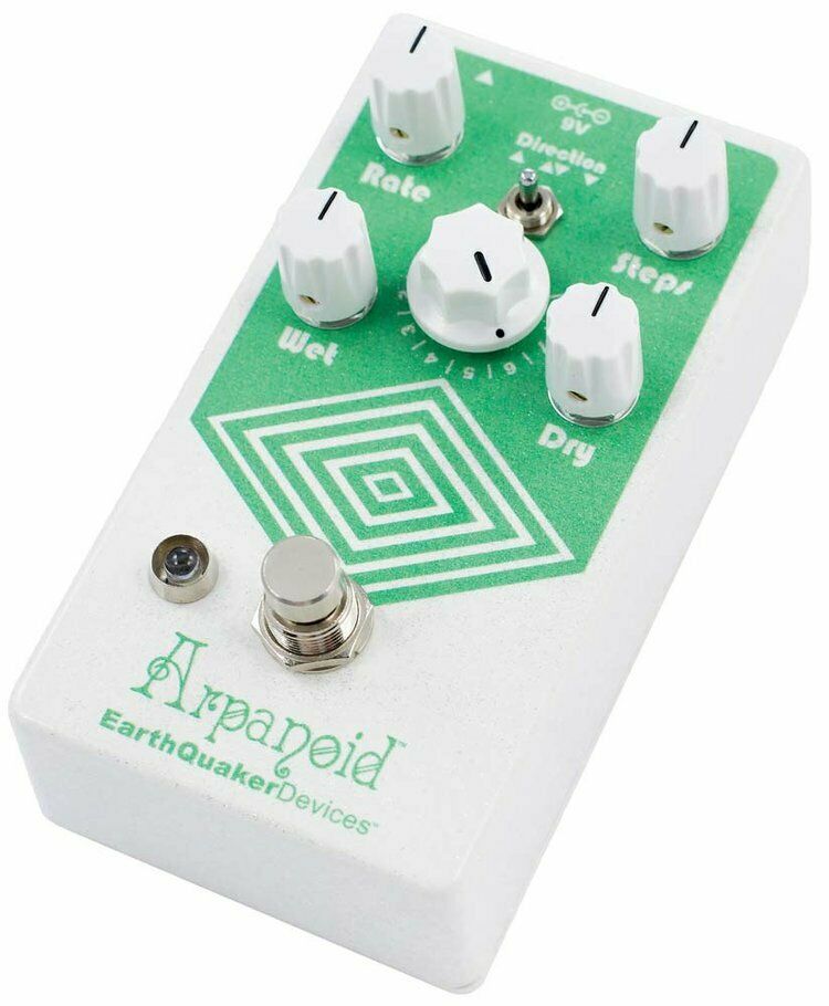 EarthQuaker Arpanoid V2 arpeggiator pedal — side view