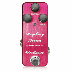 New One Control Raspberry Booster Guitar Effects Pedal