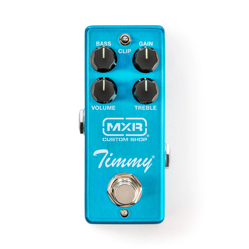 MXR CSP027 Timmy overdrive guitar pedal — blue mini Custom Shop housing