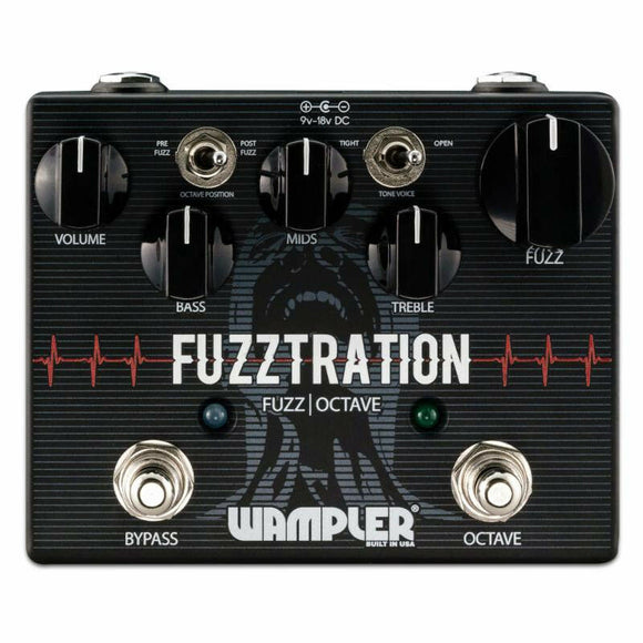 New Wampler Fuzztration Fuzz and Octave Guitar Effects Pedal