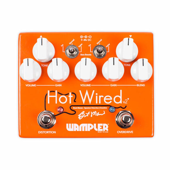 New Wampler Brent Mason Signature Hot Wired V2 Overdrive Guitar Effects Pedal