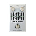 J Rockett Rockaway Archer overdrive EQ pedal — silver enclosure, six-band slider EQ, Vol and Gain knobs, top view