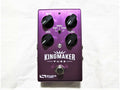 Source Audio SA245 Kingmaker Fuzz pedal — purple anodized enclosure, four knobs and toggle, top view
