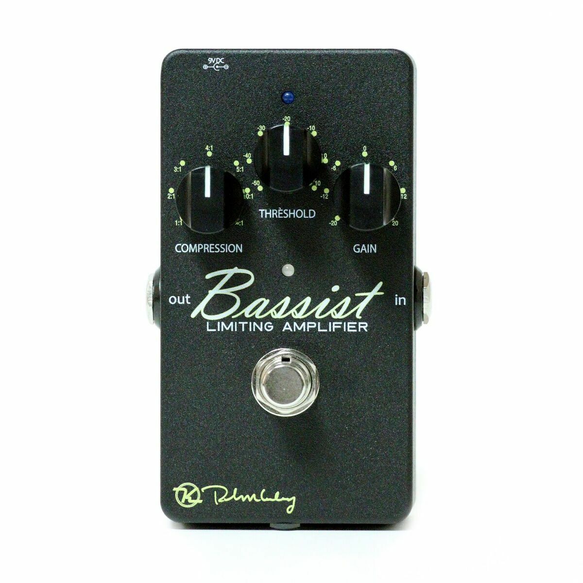 New Keeley Bassist Compressor and Limiting Amplifier bass pedal, front view
