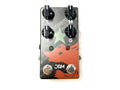 JAM Pedals Red Muck bass fuzz pedal — hand-painted gray and red fox enclosure, four knobs