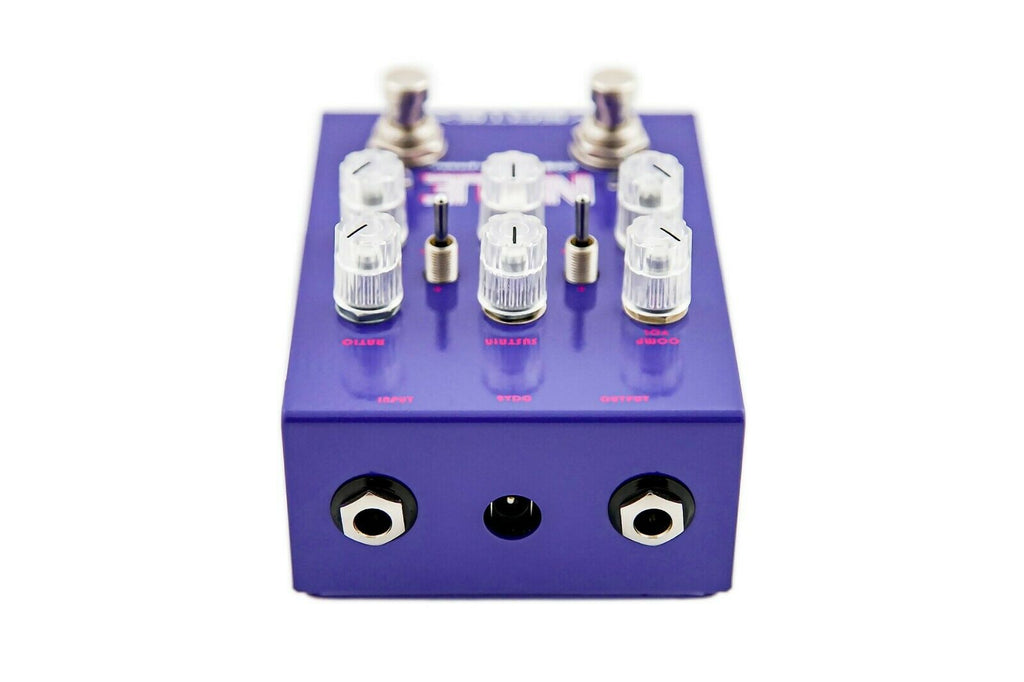 Vertex Nyle Compressor Preamp pedal — angled side view