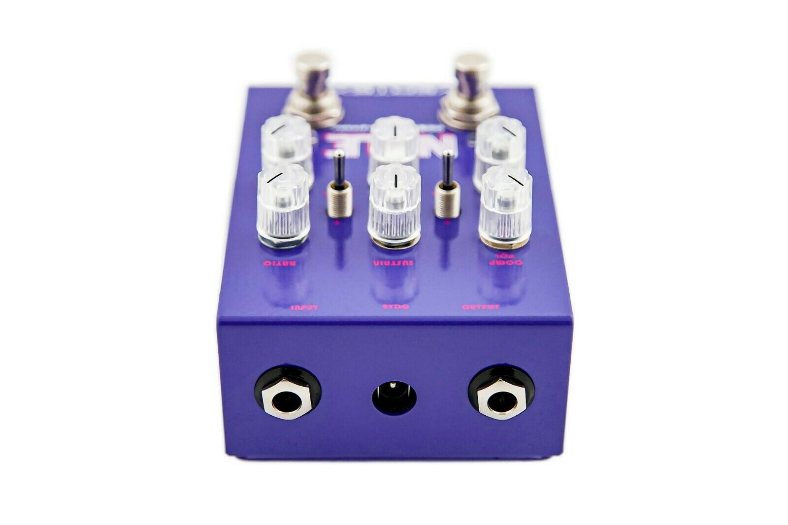 Vertex Nyle Compressor Preamp pedal — angled side view