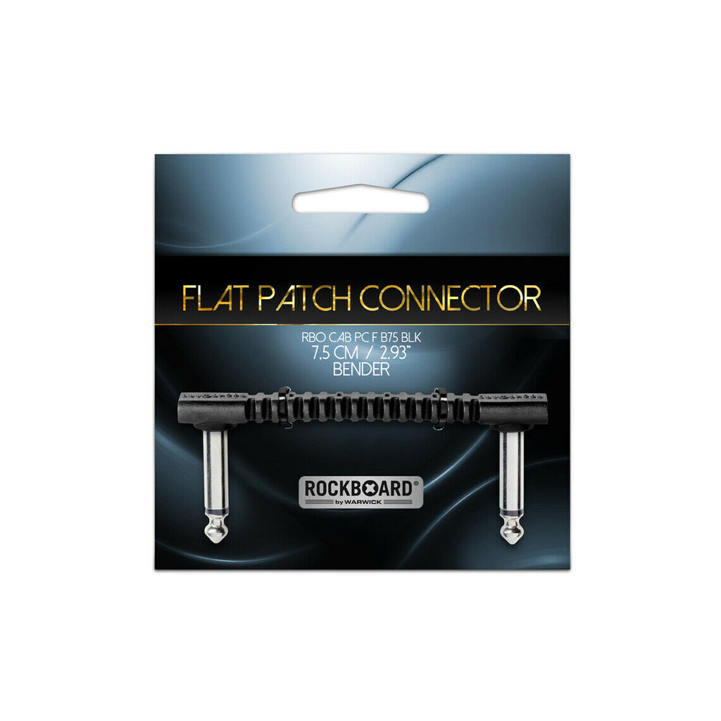 New RockBoard Bender75 black flat patch connector in retail package