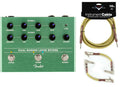 Fender Dual Marine Layer Reverb pedal - green top with included tweed cables