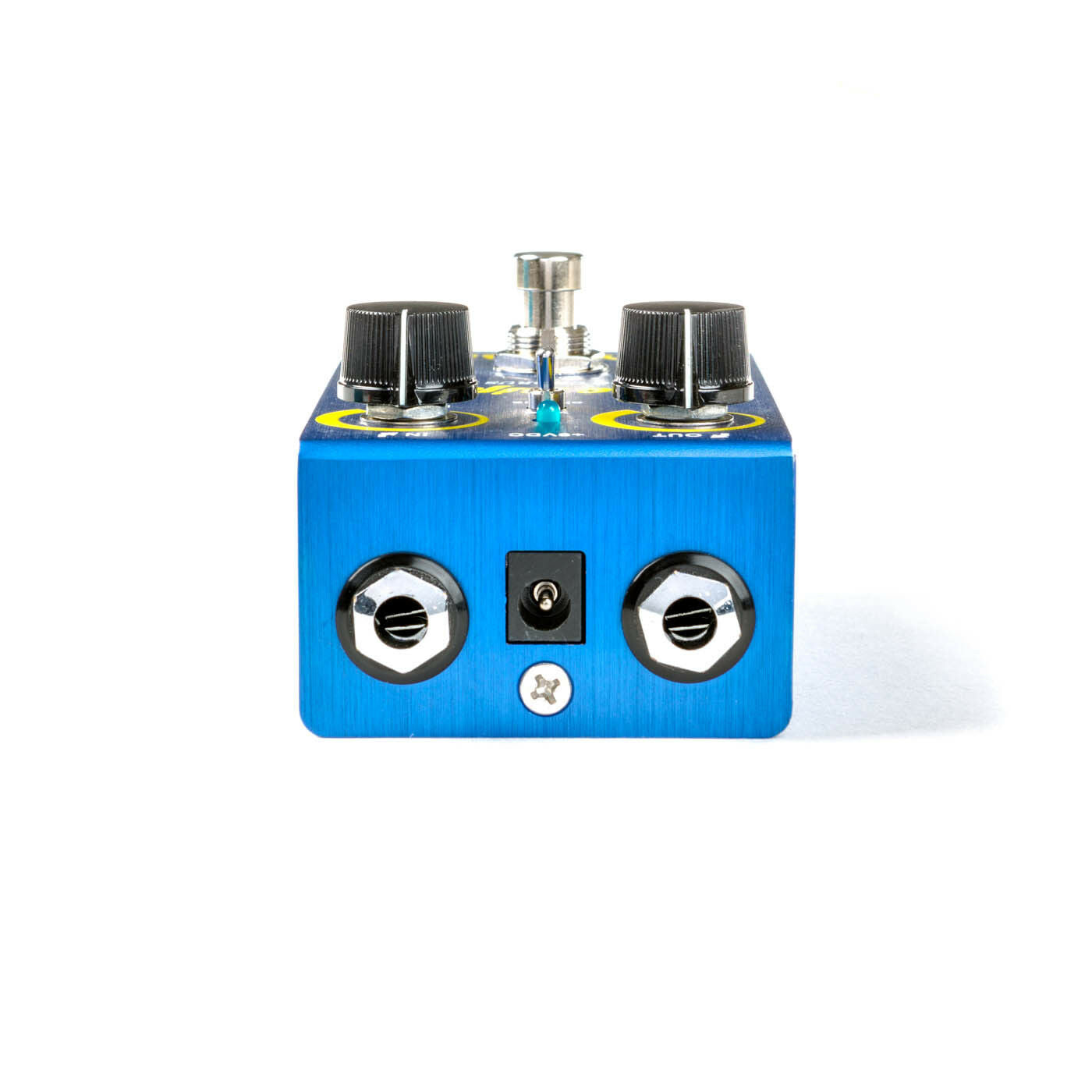 Way Huge Smalls Blue Hippo blue mini chorus pedal rear view