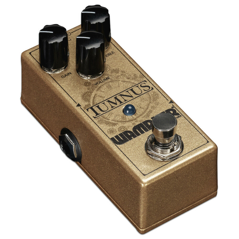 Wampler Tumnus gold mini overdrive pedal rear view