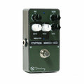 Keeley Mag Echo green magnetic tape echo delay pedal, angled view