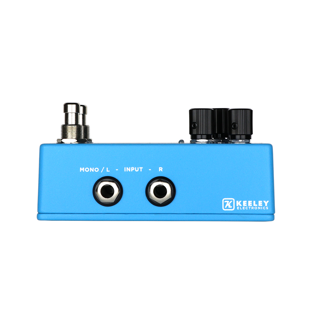 Keeley Hydra pedal footswitch and preset detail