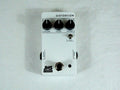 JHS 3 Series Distortion pedal in white with three control knobs