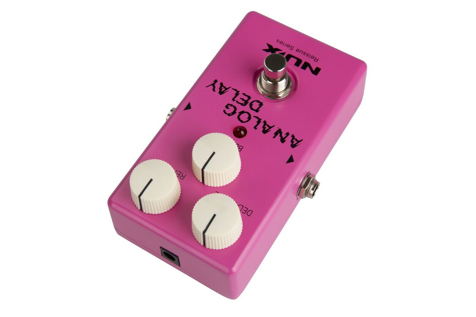 NUX Analog Delay pedal — top control panel detail