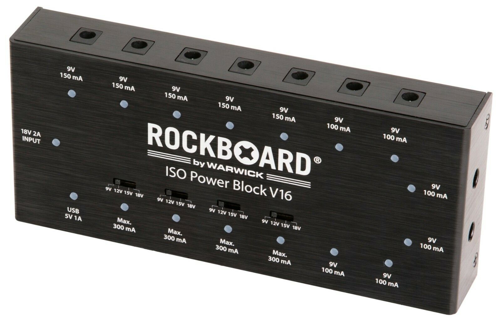 RockBoard ISO Power Block V16 power supply — voltage doubler Y-cables included