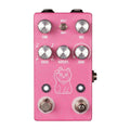 JHS Lucky Cat Delay guitar pedal — pink enclosure, top view with Time, Mix, Ratio, Repeats controls
