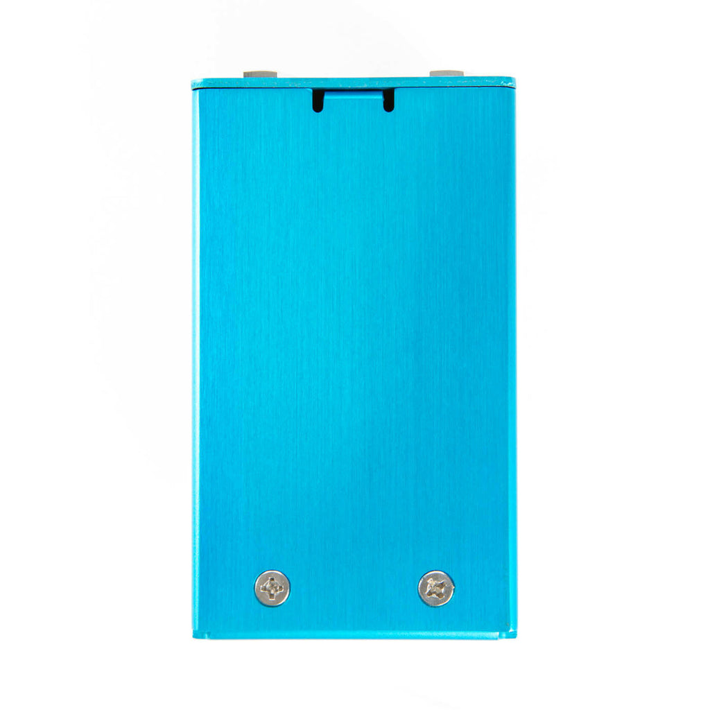 Way Huge WM71 Aqua-Puss analog delay — teal enclosure side angle