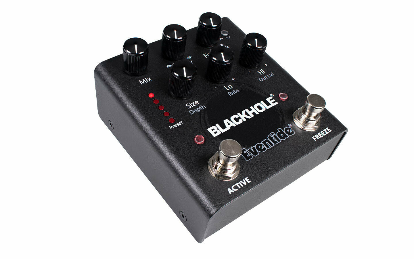New Eventide Blackhole reverb pedal - angled view