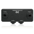 One Control Minimal Series Junction Box, black aluminum enclosure, four 1/4-inch jacks for pedalboard signal routing