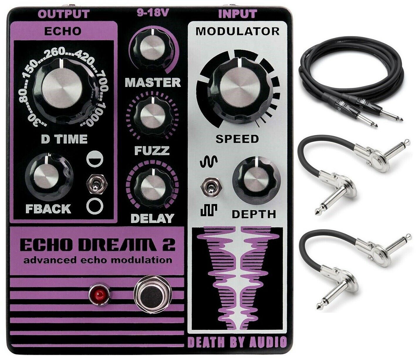 New Death By Audio Echo Dream 2 Echo Modulation Guitar Effects Pedal