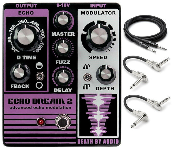 New Death By Audio Echo Dream 2 Echo Modulation Guitar Effects Pedal