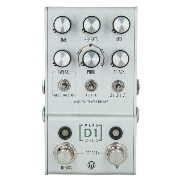 New Walrus Audio MAKO Series D1 High-Fidelity Delay Guitar Effects Pedal