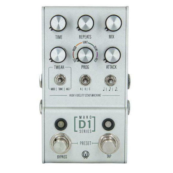 New Walrus Audio MAKO Series D1 High-Fidelity Delay Guitar Effects Pedal