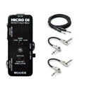 Mooer Micro DI direct input box — black micro enclosure with included cables