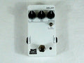 JHS 3 Series Delay pedal — top view, white enclosure with Mix Time Repeats knobs