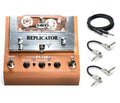 T-Rex Replicator D'Luxe analog tape delay pedal with included cables