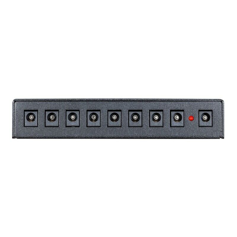 Voodoo Lab Pedal Power X8 black isolated pedalboard power supply, alternate view