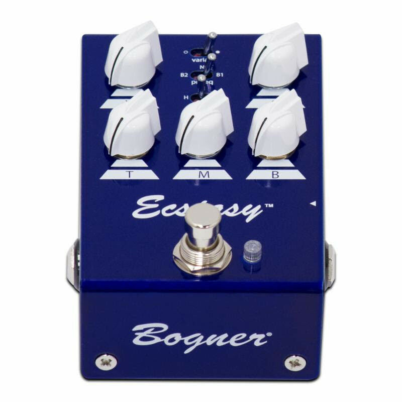 Bogner Mini Ecstasy Blue Guitar Effects Pedal Front