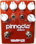 Wampler Pinnacle Deluxe V2 Overdrive — red metallic enclosure, front view with 3-band EQ and boost controls