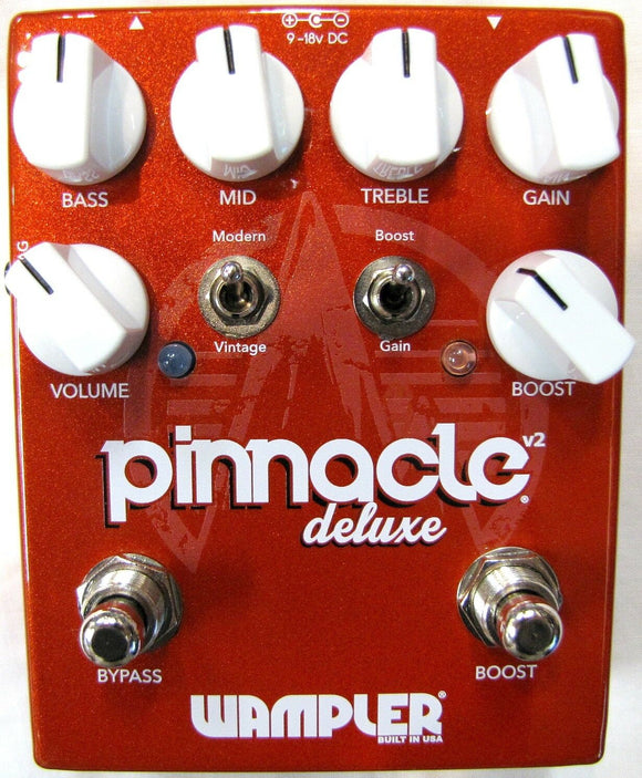 Used Wampler Pinnacle Deluxe V2 Overdrive Guitar Effects Pedal