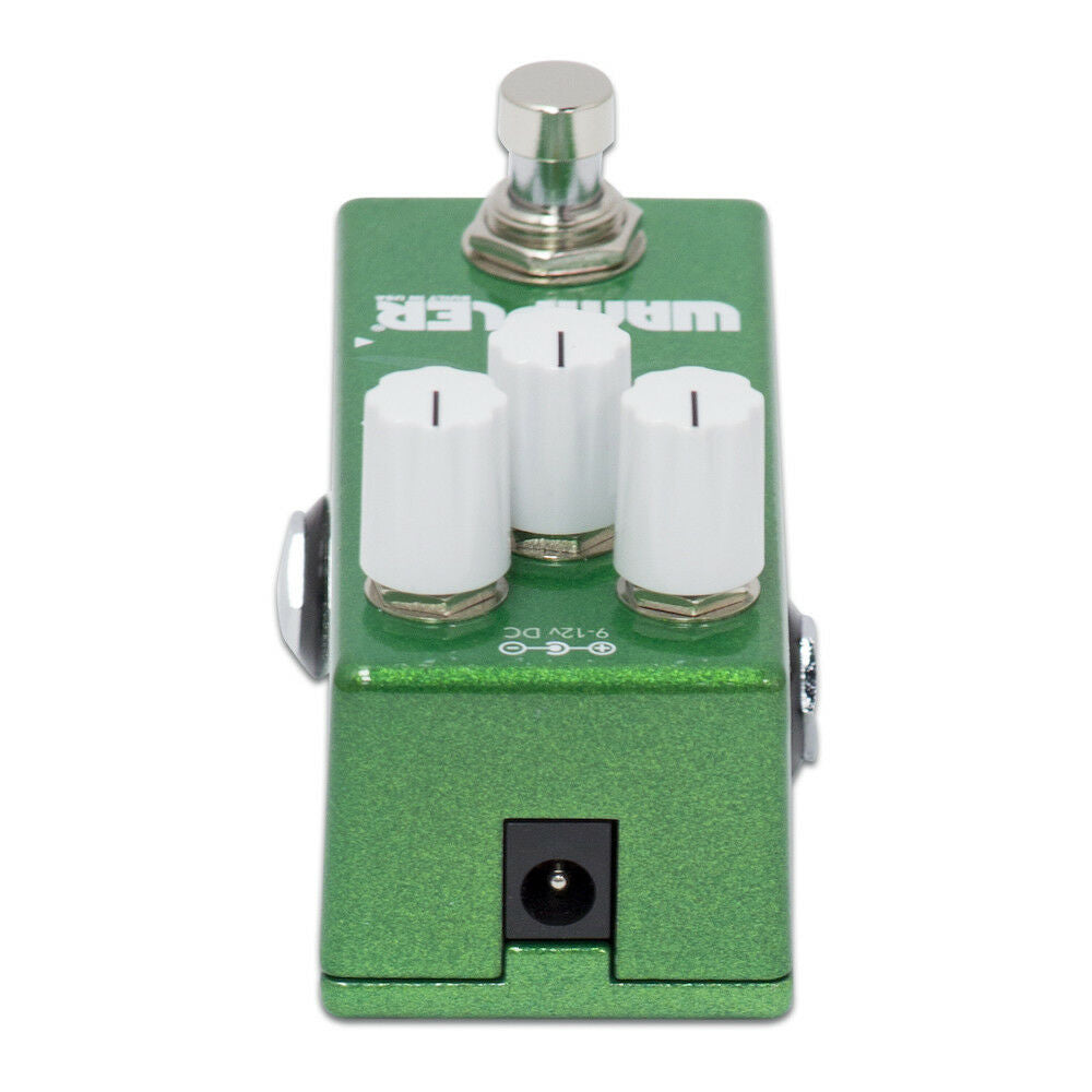 Wampler Mini Faux Spring Reverb pedal — side angle showing top-mounted jacks