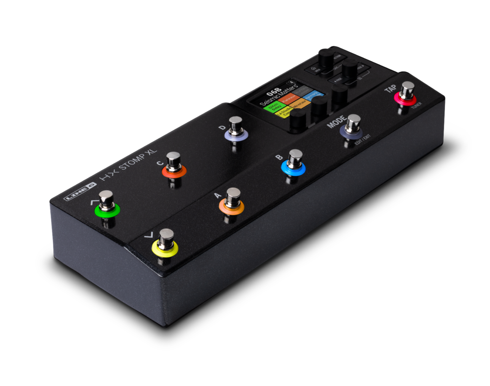 Line 6 HX Stomp XL rear panel I/O including MIDI and FX loop jacks