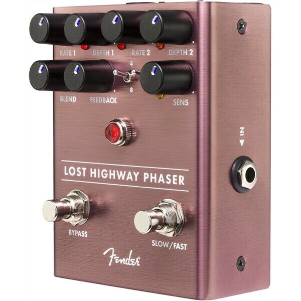 Fender Lost Highway Phaser pedal — angled side view