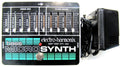 Electro-Harmonix Bass Micro Synthesizer pedal — black enclosure with sliders and power supply