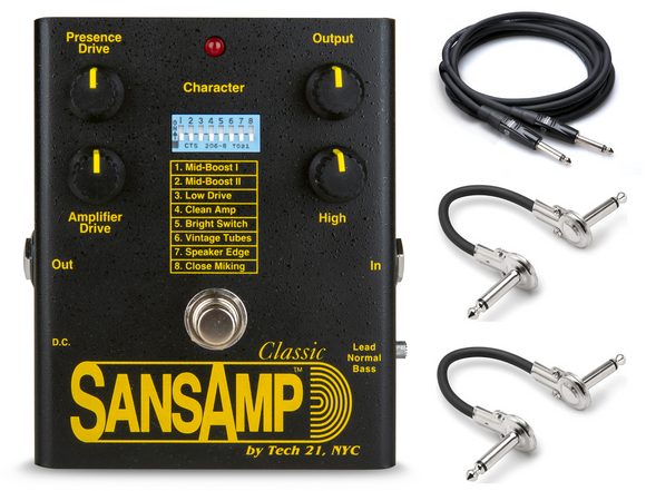 New Tech 21 SansAmp Classic Tube Amp Emulator Guitar Effects Pedal