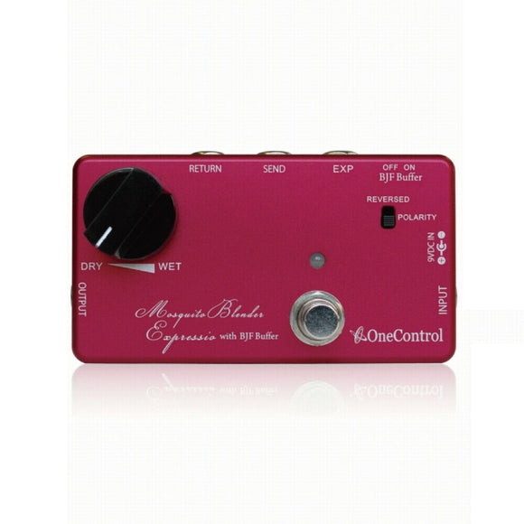 New One Control Mosquite Blender Expressio with BJF Buffer Guitar Effects Pedal