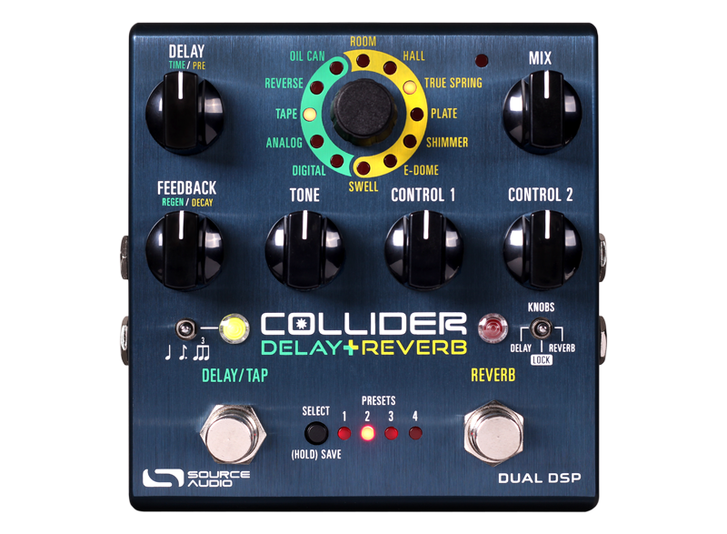 New Source Audio SA263 Collider Delay Reverb Dual DSP Guitar Effects Pedal